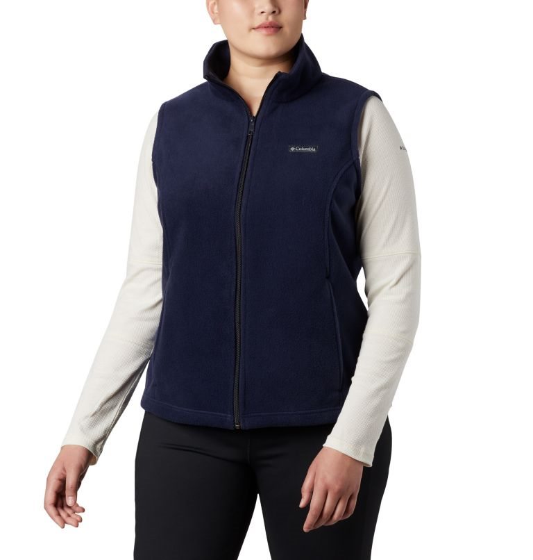 Women\'s Columbia Benton Springs Vest Navy | Plus Size CA-X60A8